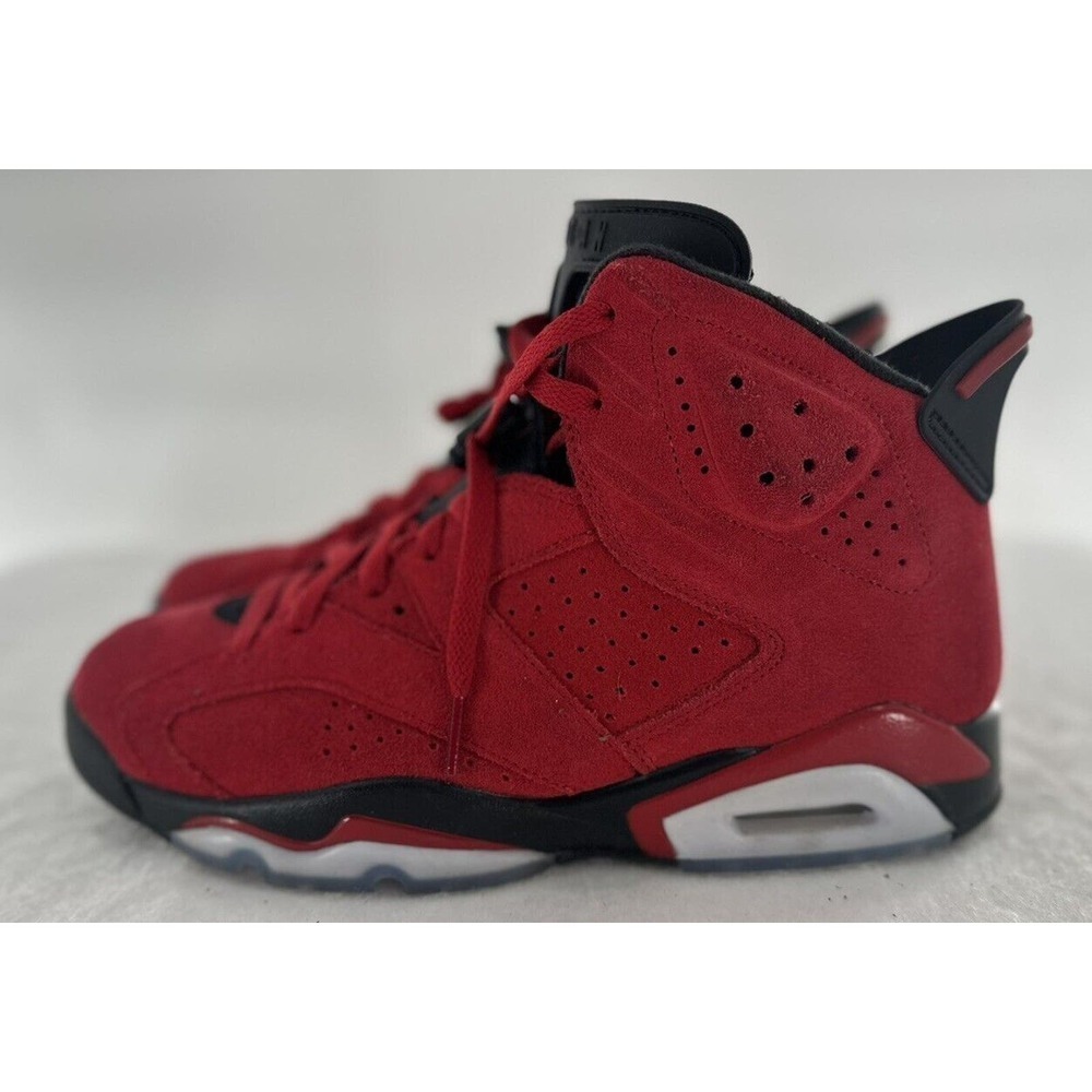 Nike Air Jordan 4 Retro Toro Bravo 2013 Red Suede Mens Size 8 (308497-603)